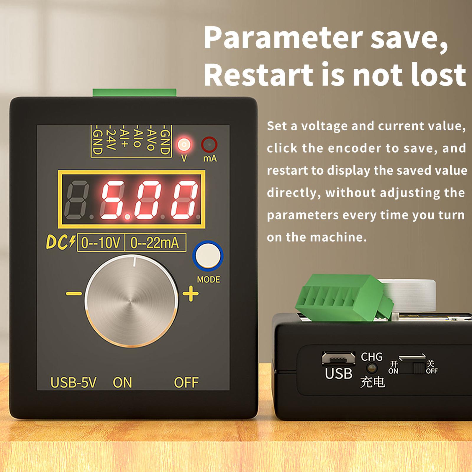 Digital Voltage Signal Generator 0-20mA Handheld Signal Generator Source Simulator Meter
