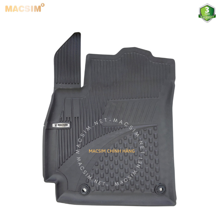 Thảm lót sàn ô tô nhựa TPE Silicon Hyundai Elantra 2023+ Black Nhãn hiệu Macsim