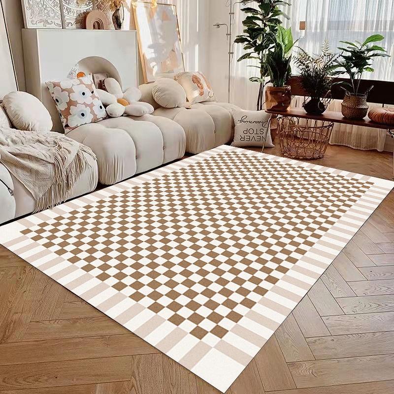 Thảm Trải Sàn Trang Trí Phòng Khách/Phòng Ngủ/Ban Công Kiểu Dáng Đơn Giản