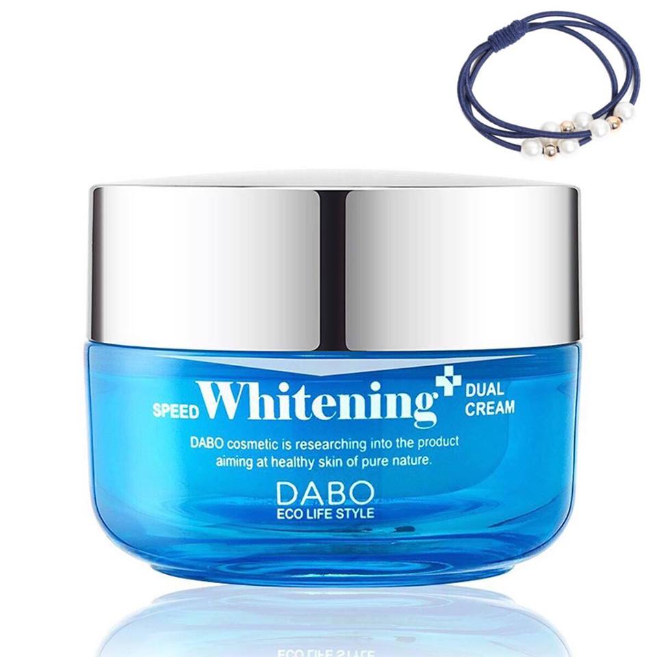 Kem Chống Nám Trắng Da Dabo Speed Whitening Dual Cream Hàn Quốc 50ml - [ Tặng dây cột tóc - màu ngẫu nhiên ]