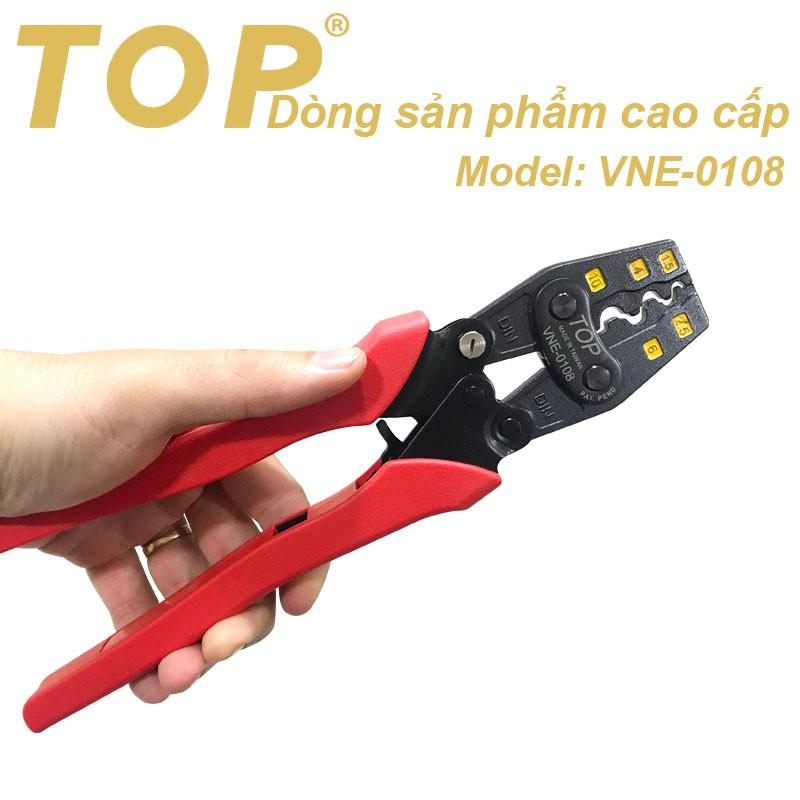 Kìm bấm đầu cote nhanh trợ lực số 08 TOP (1.5 - 10mm2) TOP - VNE-0108 ( kìm bấm cos)