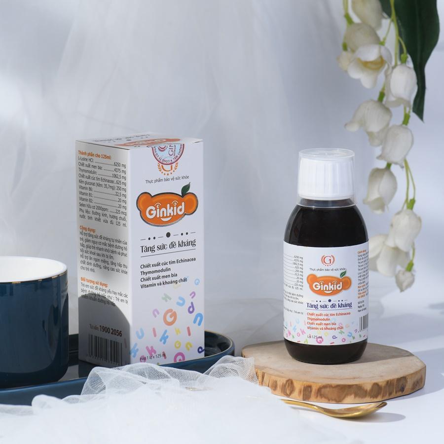 Ginkid tăng cường đề kháng 125 ml, Giảm nguy cơ mắc Bệnh đường hô hấp, Giúp phục hồi sức khỏe