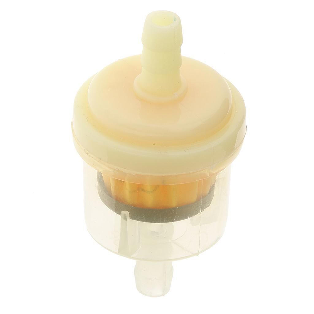 4Pcs 1/4" 6mm Motorcycle Hose Inline Fuel Gas Filter 47cc 49cc Dirt Bike ATV