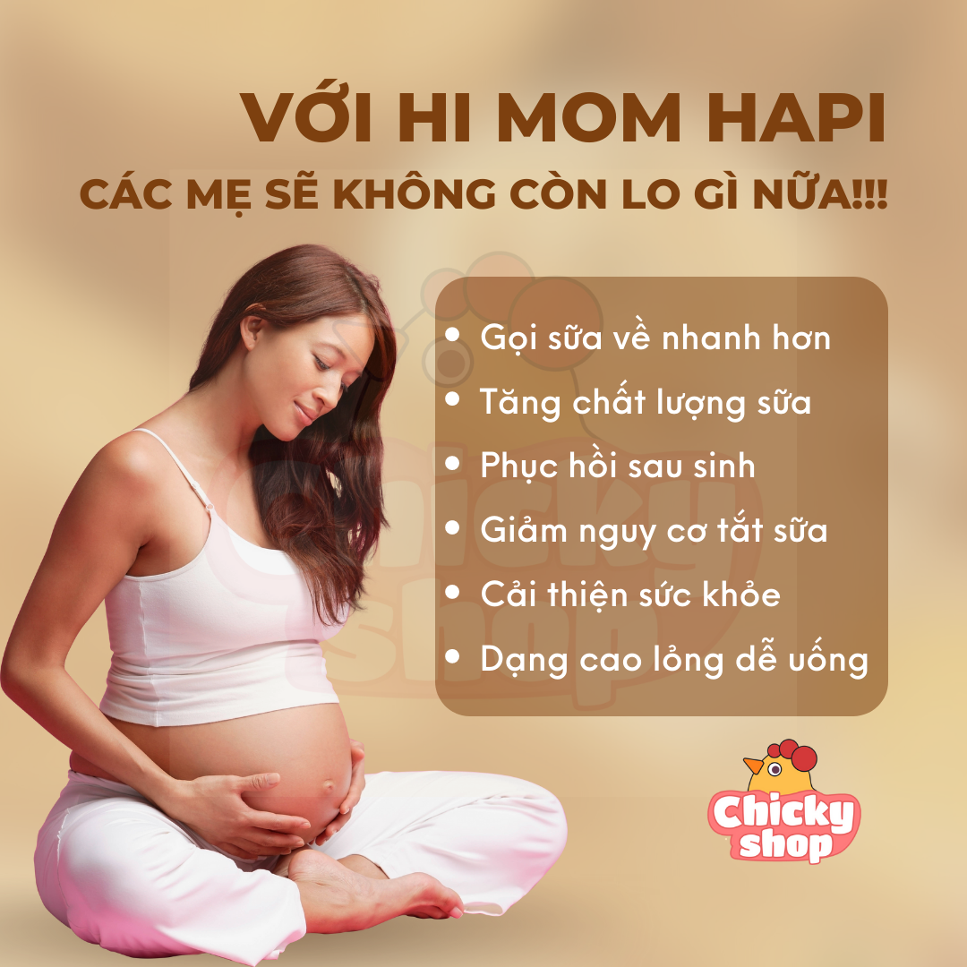 Lợi sữa Himom dạng cao lỏng cao cấp hỗ trợ tăng tiết sữa, giảm nguy cơ tắc tuyến sữa (hộp 30 gói)