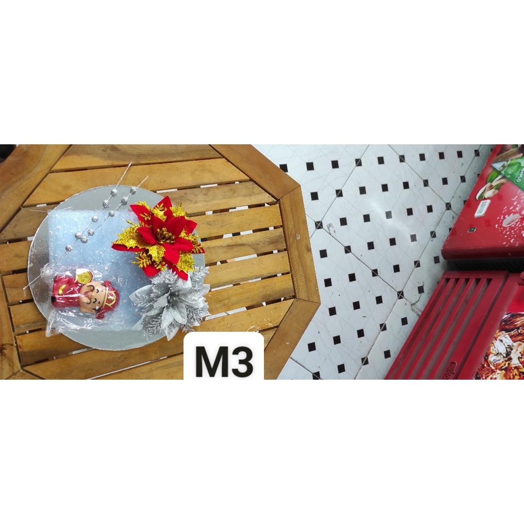 Sỉ 10 sét hoa trang trí tháp nước, tháp bánh , oản tài Lộc , giỏ quà Tết mẫu Vip 6 chi tiết