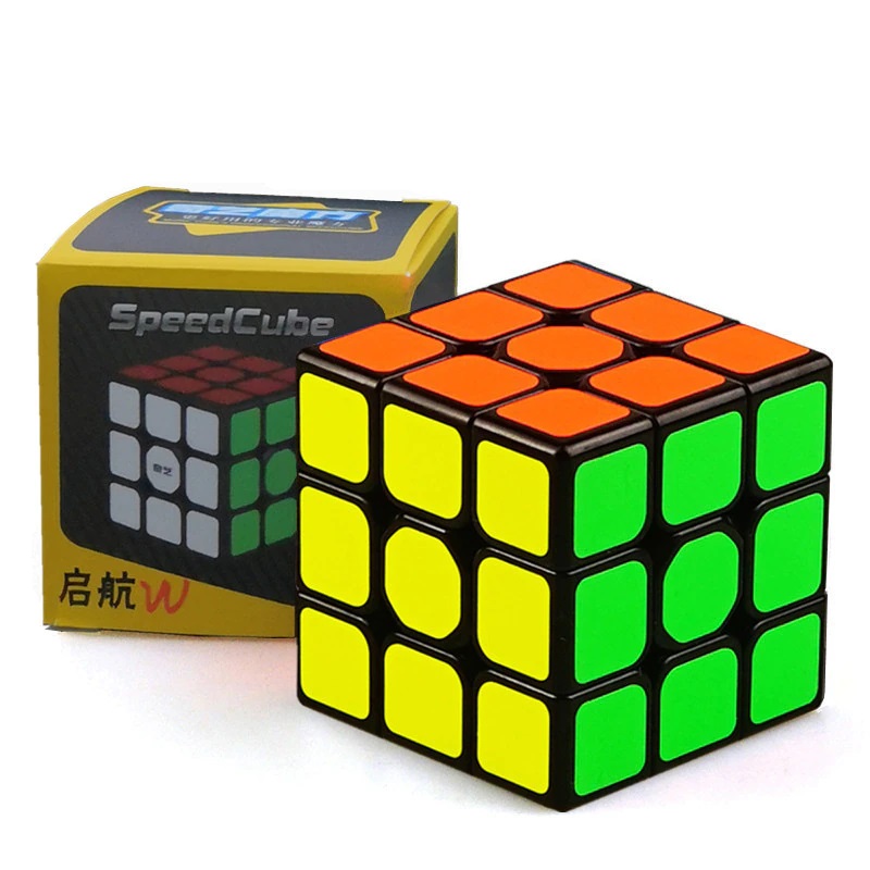 Đồ chơi RUBIK dạng 3x3 viền đen EQY609 - Đồ chơi giáo dục