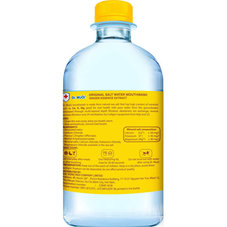 Nước súc miệng hương gừng 500ml