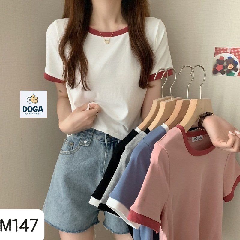 M147- Áo Crotop Trơn trẻ trung - Màu Trắng - M