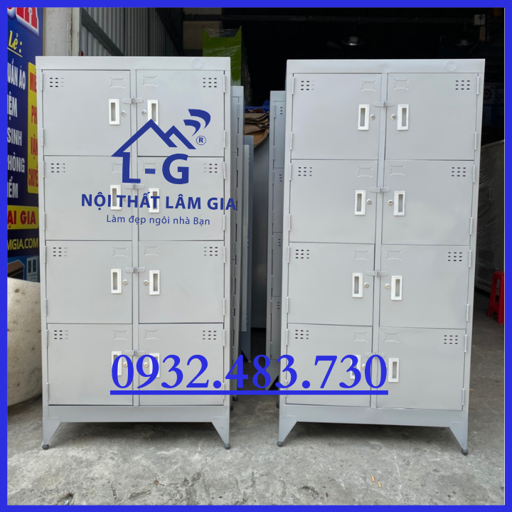 Tủ sắt hồ sơ locker văn phòng 8 cửa sơn tĩnh điện _LGTD8C