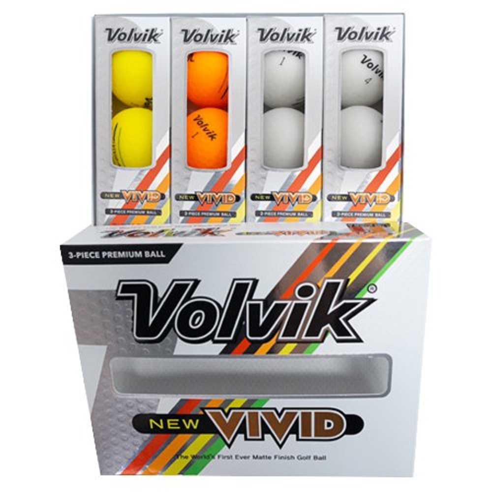 Bóng Gôn Volvik New Vivid Hàn Quốc Nhiều Màu (Hộp 12 quả)- Golf Ball Volvik New Vivid - Korea brand