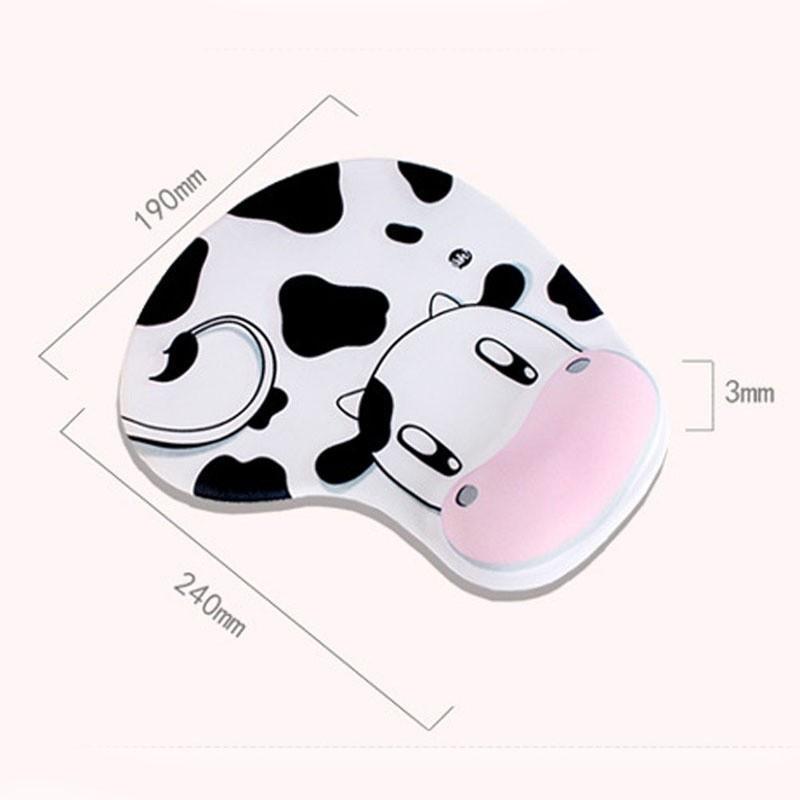 Miếng lót chuột có đệm đỡ cổ tay silicon 3D hình thú siêu mềm siêu dễ thương - Hàng chính hãng
