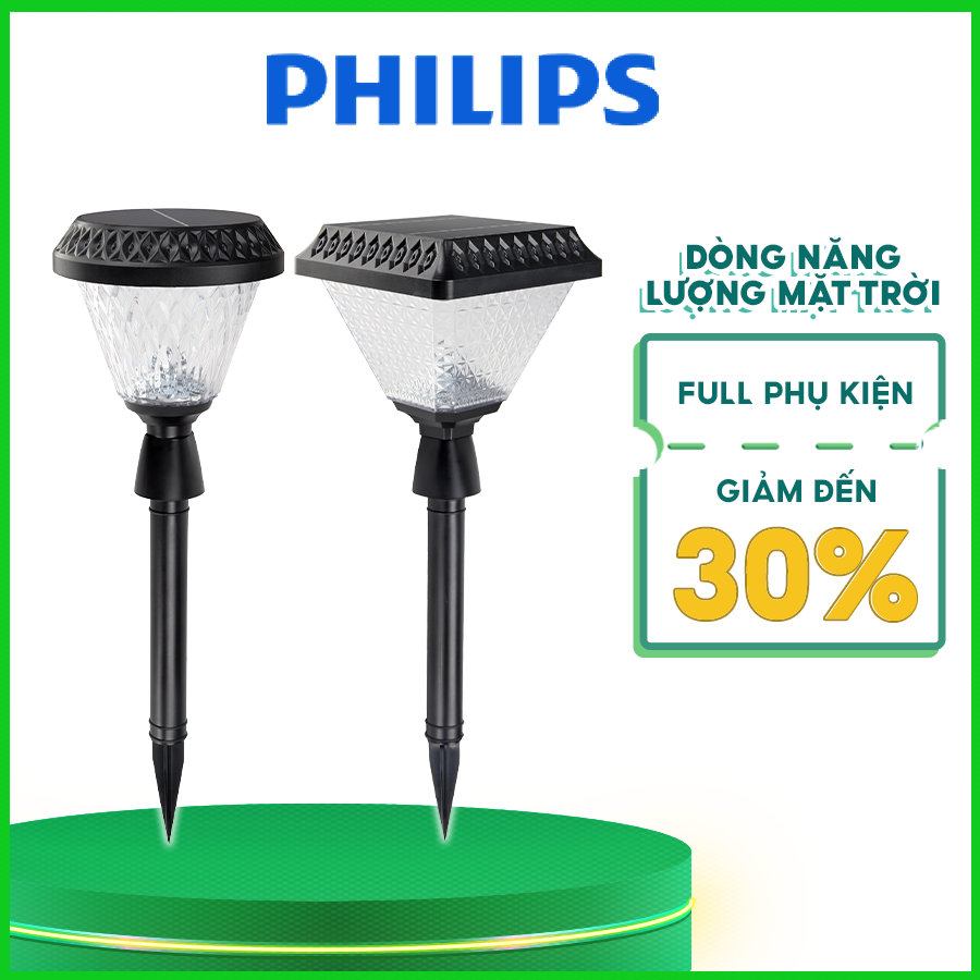 Đèn Philips sân vườn Deco solar bollard BGC050