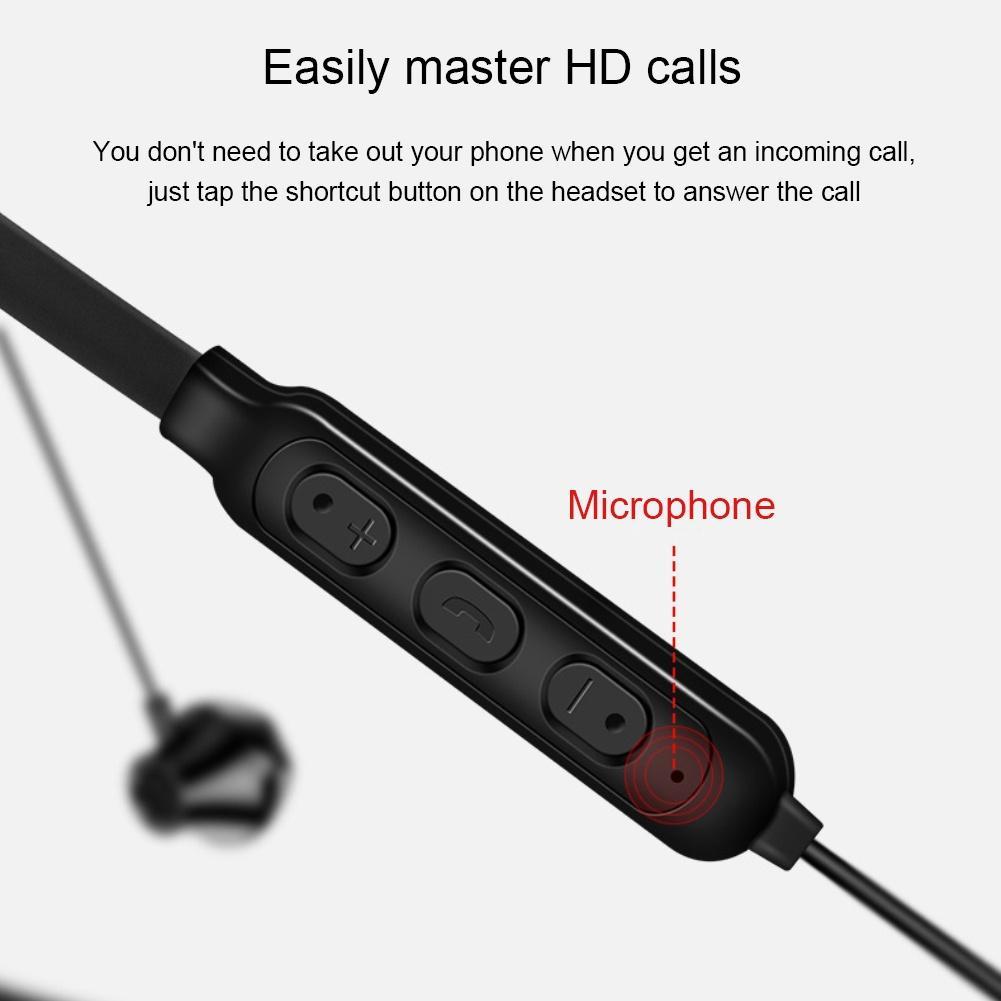 G02 Không Dây Bluetooth Tai Nghe Nhạc Điện Thoại Cổ Thể Thao Tai Nghe Nhét Tai Có Mic Cho Iphone Samsung Xiaomi