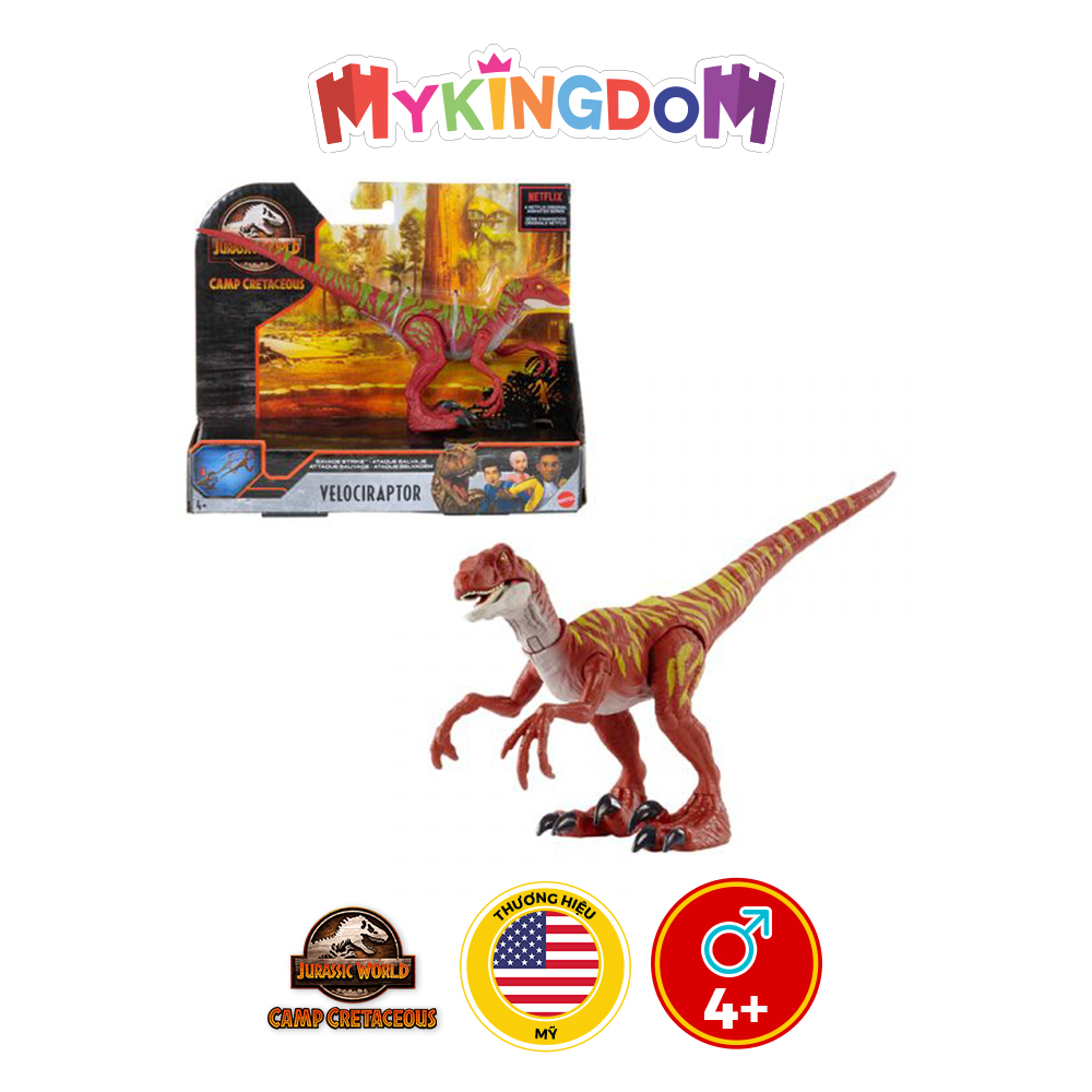 Đồ Chơi Mô Hình JURASSIC WOLRD MATTEL Khủng Long Săn Mồi Tốc Độ Jumping HBX31/GCR54