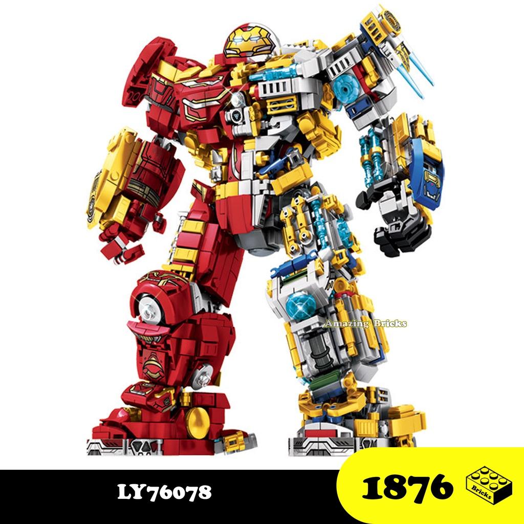 Đồ chơi Lắp ráp Cấu trúc Hulkbuster, LY76078 Marvel Heroes, Xếp hình thông minh, Mô hình siêu anh hùng
