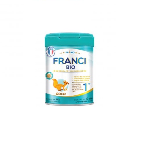 Sữa công thức FRANCI BIO GOLD 1+ lon 800g – Hỗ trợ tiêu hóa – Tăng cường hấp thu