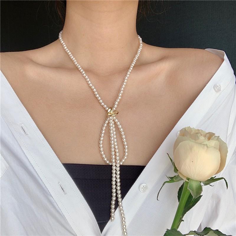 Dây chuyền nữ chuỗi hạt ngọc sang trọng quyến rũ