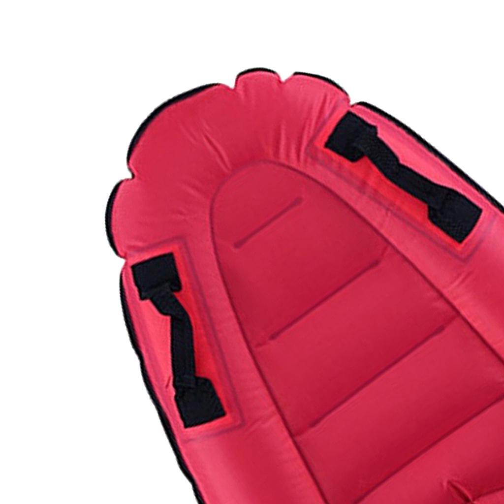 2x Portable Inflatable Surf Body Board with Handle Swimming Floating Mat