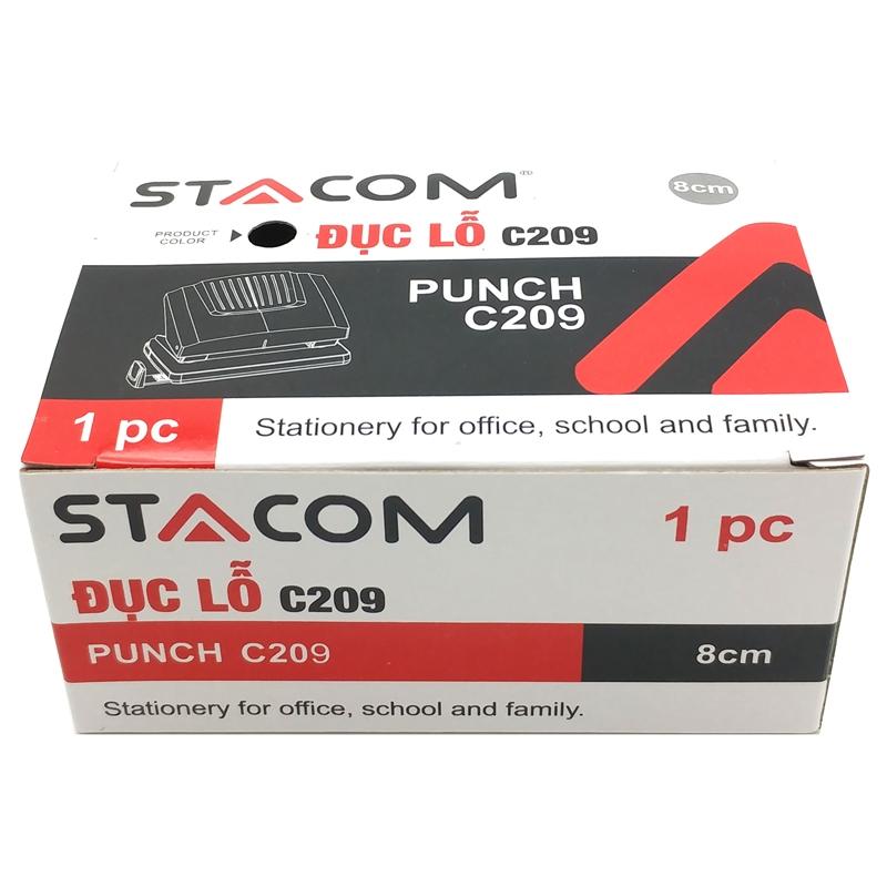 Bấm Lỗ Nhựa - Stacom C209 - Màu Hồng