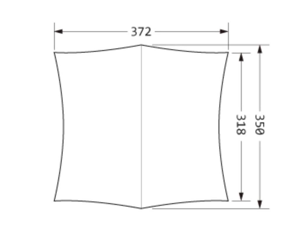 Tăng che mưa 3,72m x 3,5m + 1 bộ trụ 2,4m