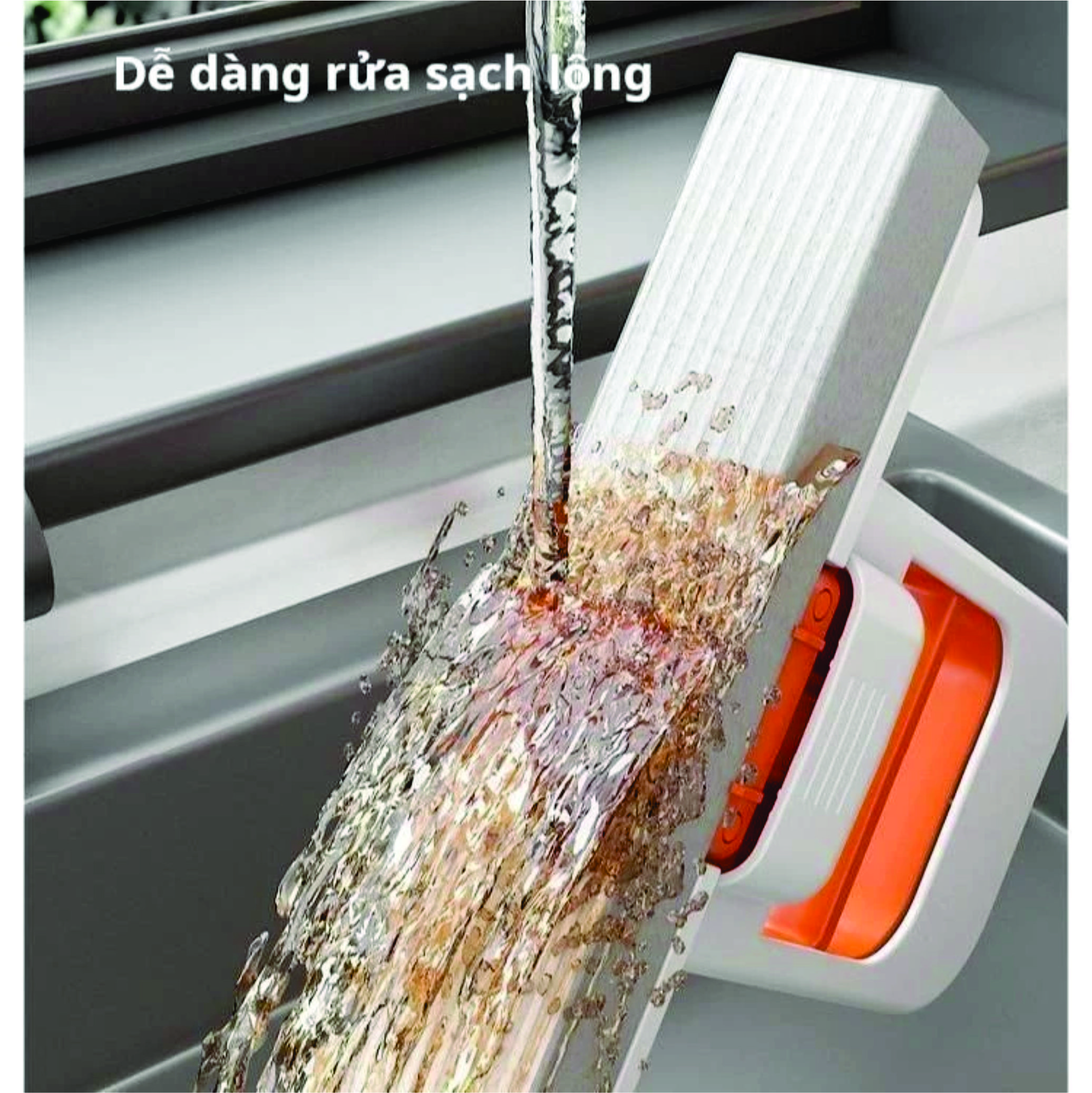 Cây Lau Nhà Bếp Mini Cây Lau Bàn Bếp Tự Vắt Thông Minh, Cây Lau Đa Năng Bọt Biển Siêu Thấm Hút