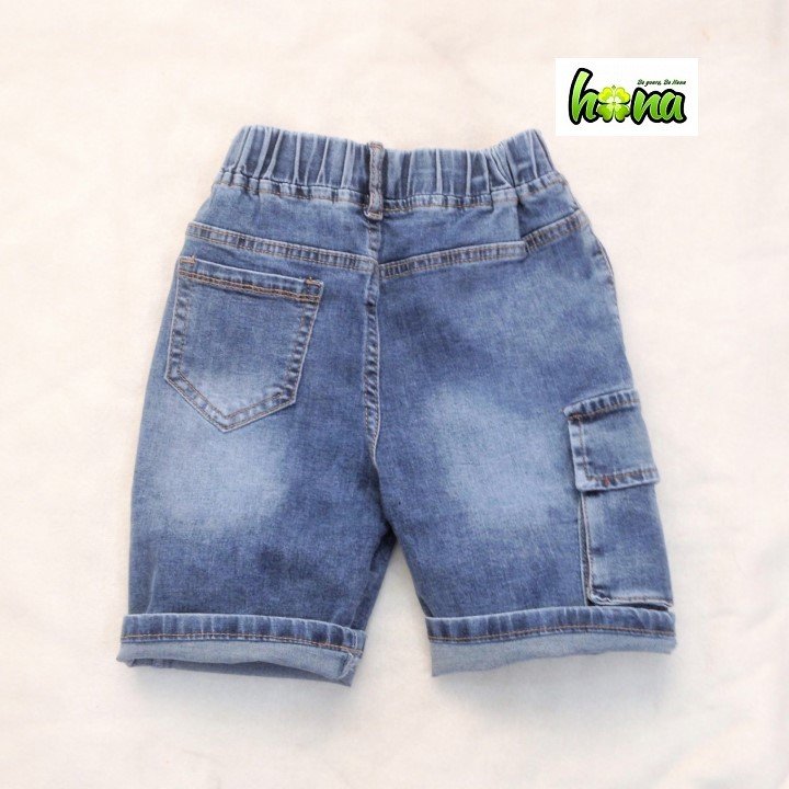 Quần jean lửng bé trai, form body, jean thun co giãn, từ 22-34kg, Q00000116