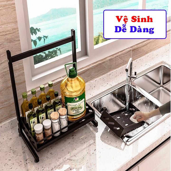 Kệ Đựng Gia Vị 2 Tầng Siêu Tiện Lợi