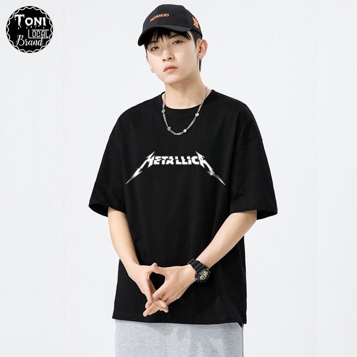 Áo Thun Tay Lỡ Local Brand METALLICK Cotton 100 form rộng nam nữ Unisex (AT2500L - Full Box - Kèm Video Ảnh Thật)