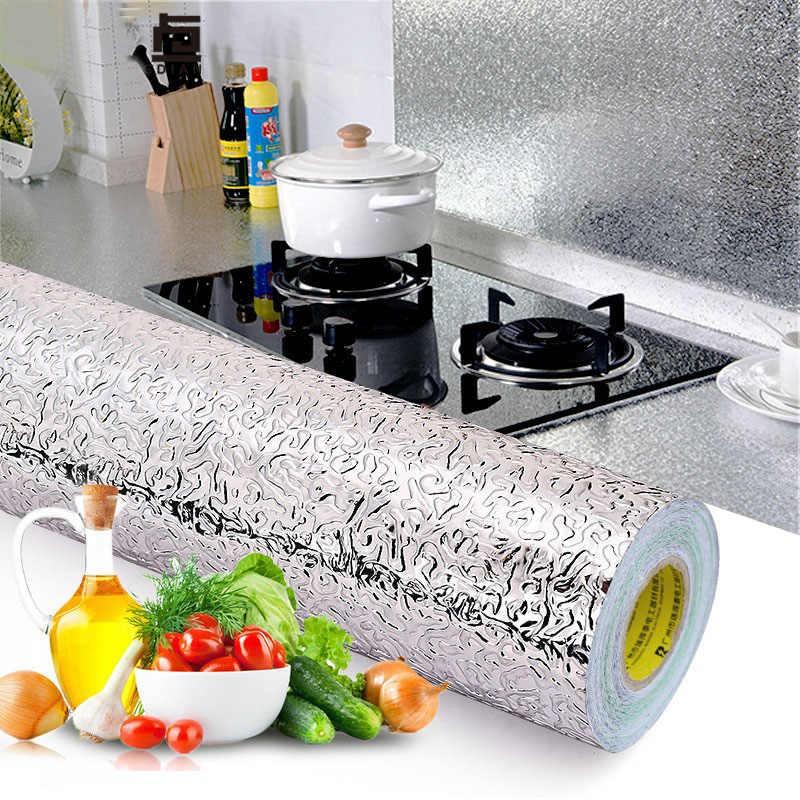 Cuộn giấy dán bếp bạc cách nhiệt chống thấm, chống dầu mỡ bền đẹp cuộn 2m5