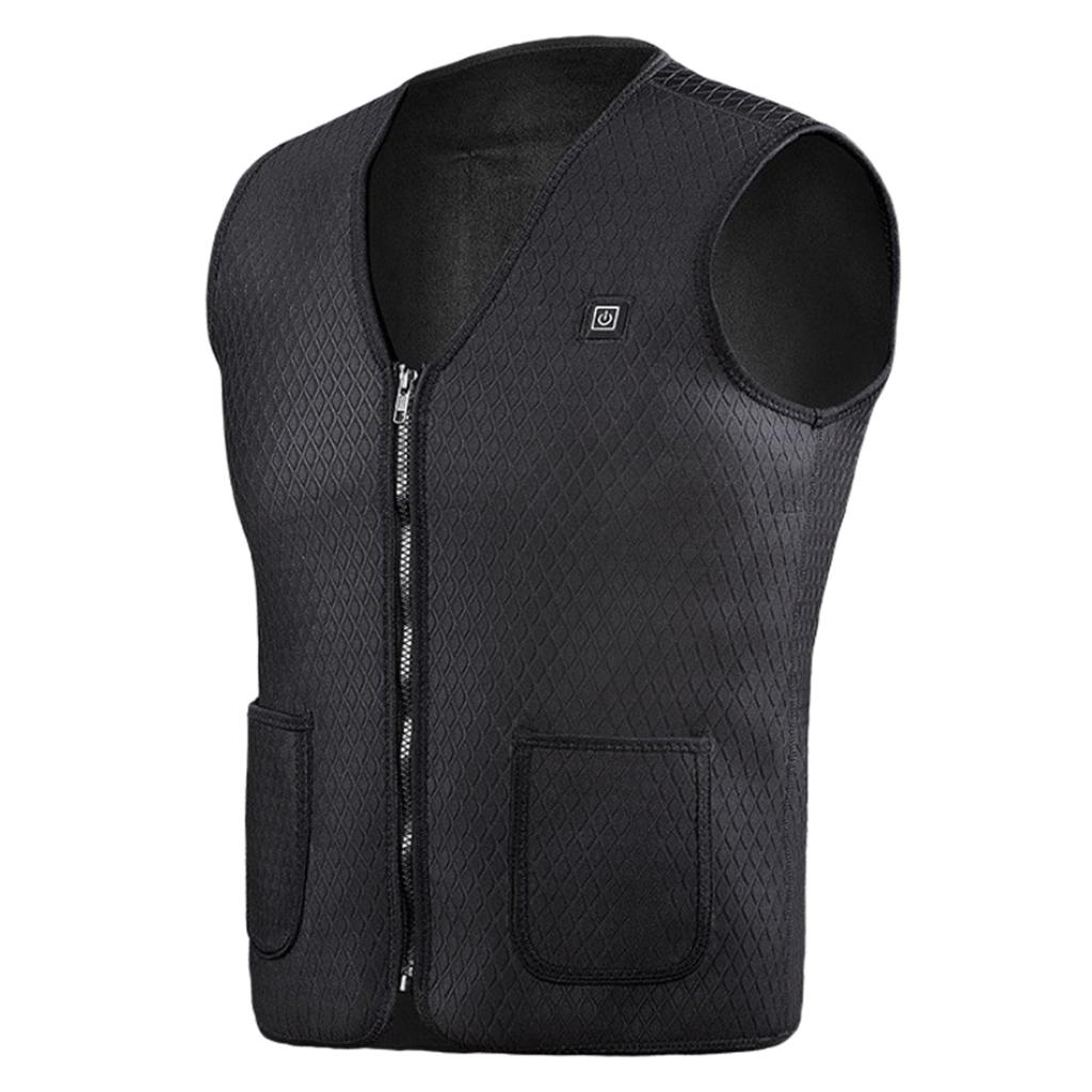 Unisex Outdoor USB Infrared Heating Vest Jacket Electric Heated Warm Jacket