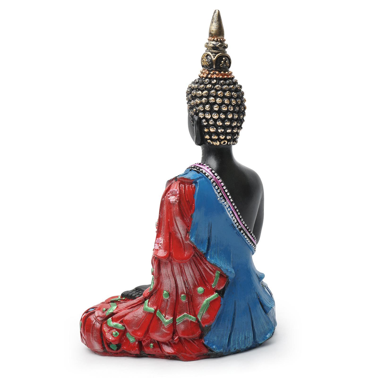 Thai Buddha Statue for Home, 7" Buddha Statue Collectibles and Figurines, Meditation Decor, Spiritual Living Room Decor, Yoga Zen Decor