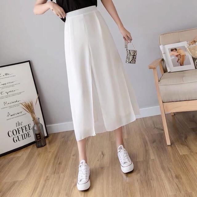 QUẦN ỐNG RỘNG DÁNG SUÔNG XẺ TÀ FULL SIZE XS-&gt;XXL, VẢI MỀM HAI LỚP THỜI TRANG