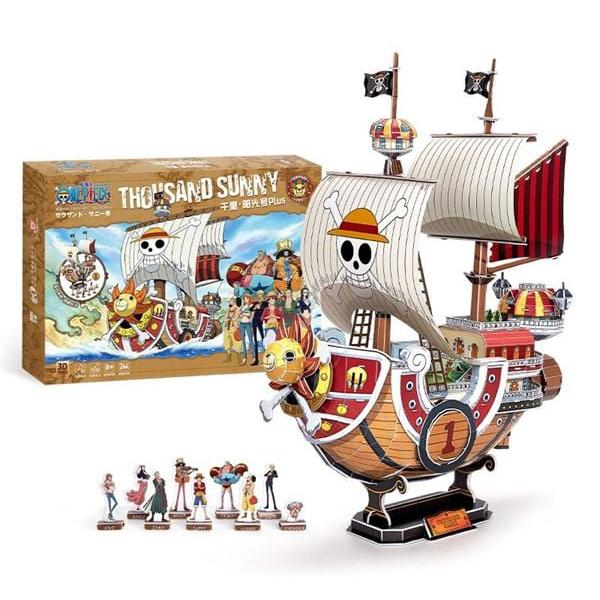 Đồ Chơi Lắp Ráp Mô Hình Giấy 3D One Piece - Thuyền Thousand Sunny Plus - CubicFun DS1027H (244 Mảnh Ghép)
