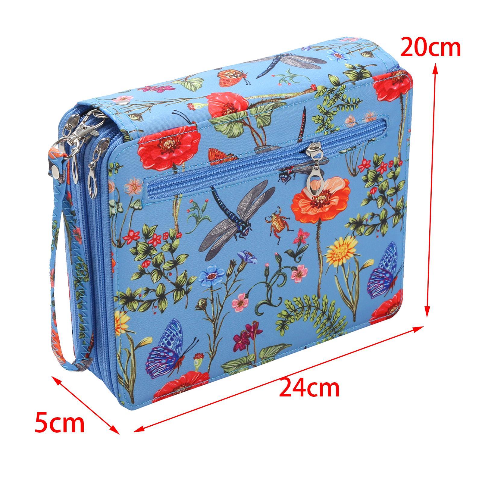 Pencil Holder 120 Slot Pouch 3 Layer Pen Organizer for Office Travel School