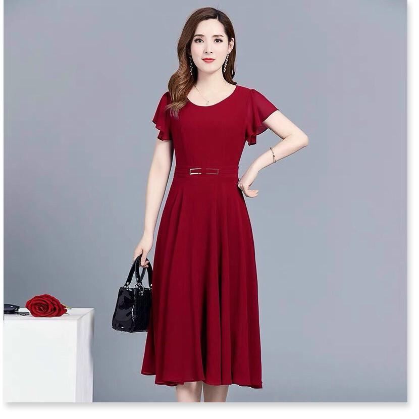 ĐẦM UMI NHÚNG TAY SIÊU XINH,THIẾT KẾ HỌA TIẾT TRƠN NHƯNG VÔ CÙNG SANG TRỌNG THỜI TRANG KING STORE