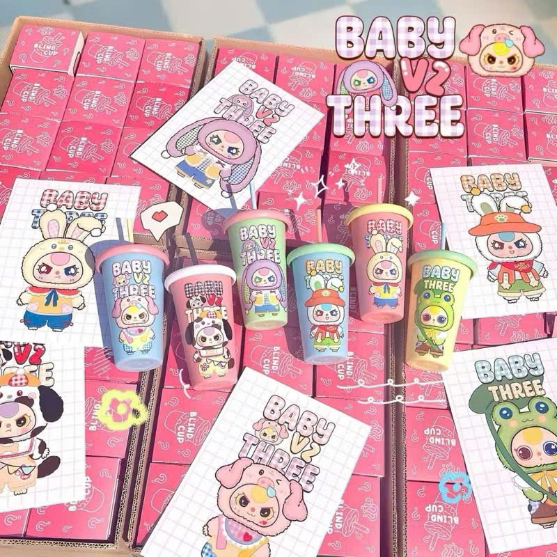 Blindcup BABY THREE V2 400% - Túi Mù/Hộp Mù Ngẫu Nhiên, Ly Nhựa Hộp Mù In 3D Nổi - HÀNG CHÍNH HÃNG MINIIN