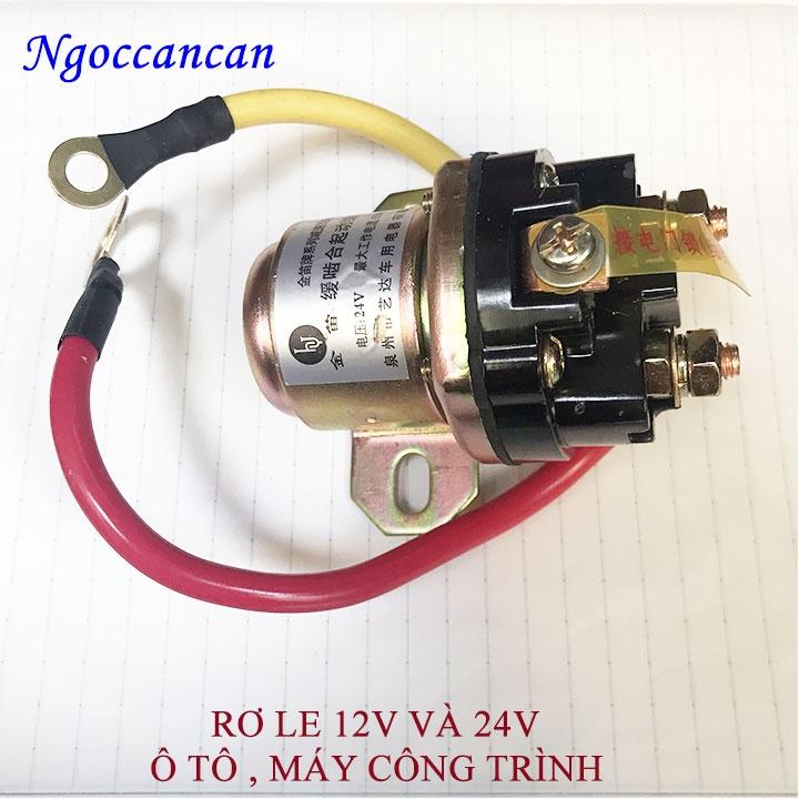 Rơ le phụ đề ô tô máy công trình 12v và 24v (loại tốt)