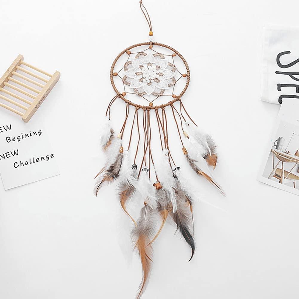 Dream Catcher, Mặt dây chuyền treo ô tô Trang trí lông vũ Charm cho tường phòng ngủ