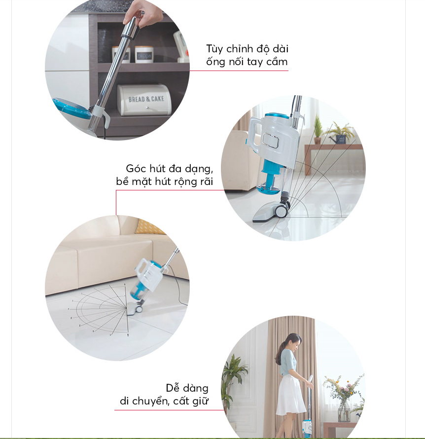 Máy hút bụi cầm tay Votemm Hàn Quốc - Hàng chính hãng 2 chiều hút thổi bụi, chạy êm, bảo hành 1 năm