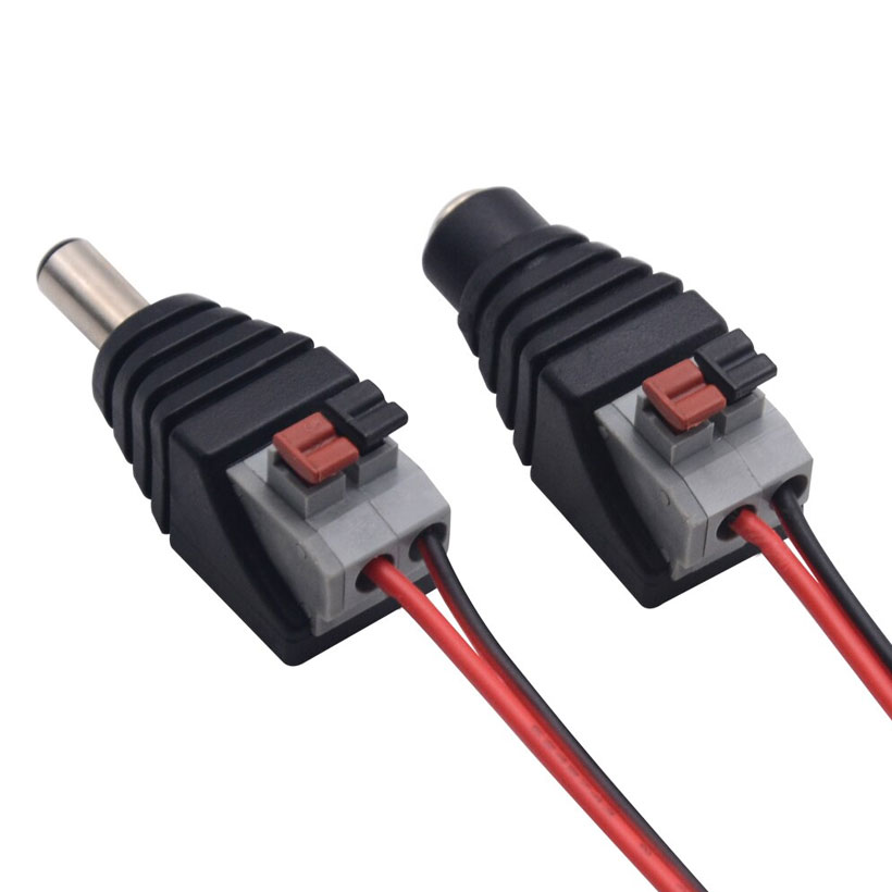 Bộ 5 jack cắm nguồn điện DC đuôi đực cái nối nhanh