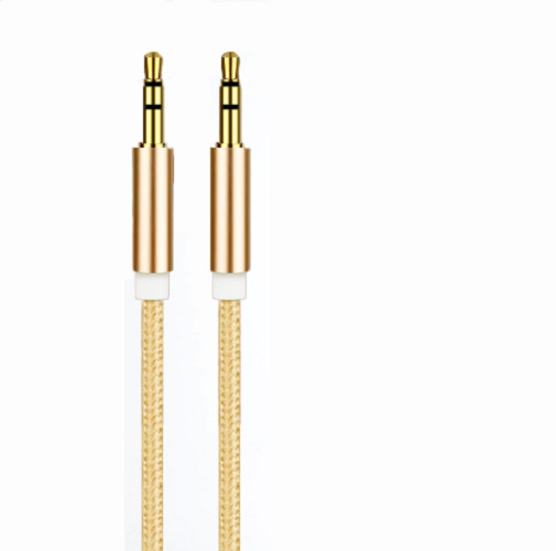 Dây Cáp Audio AUX 3.5mm  2 Đầu Đực Mạ Vàng Dài 1M