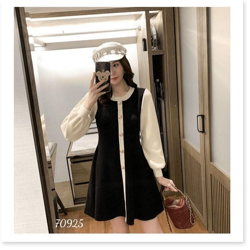 ĐẦM XÒE LỤA BI CÓ NÚT CÀI