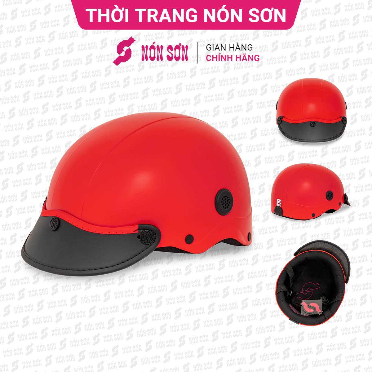 Mũ bảo hiểm trơn Nón Sơn chính hãng A-ĐO-322