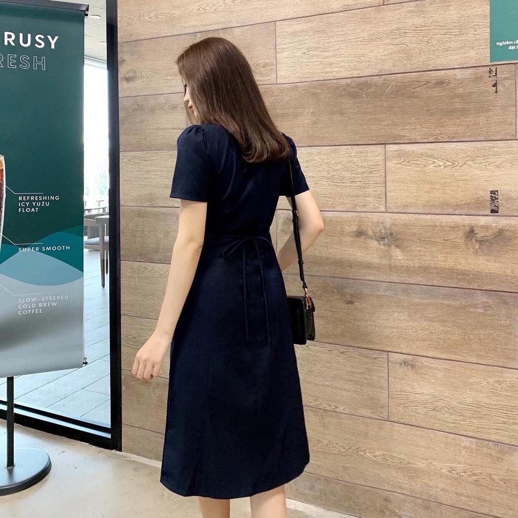 Váy basic nút dừa tròn DYDY DRESS- V011