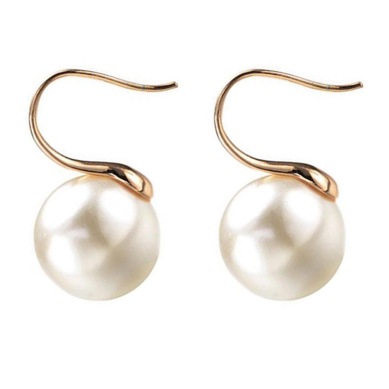 Pearl Earrings Faux Handpicked Drop Earrings Classic Ear Stud Girls
