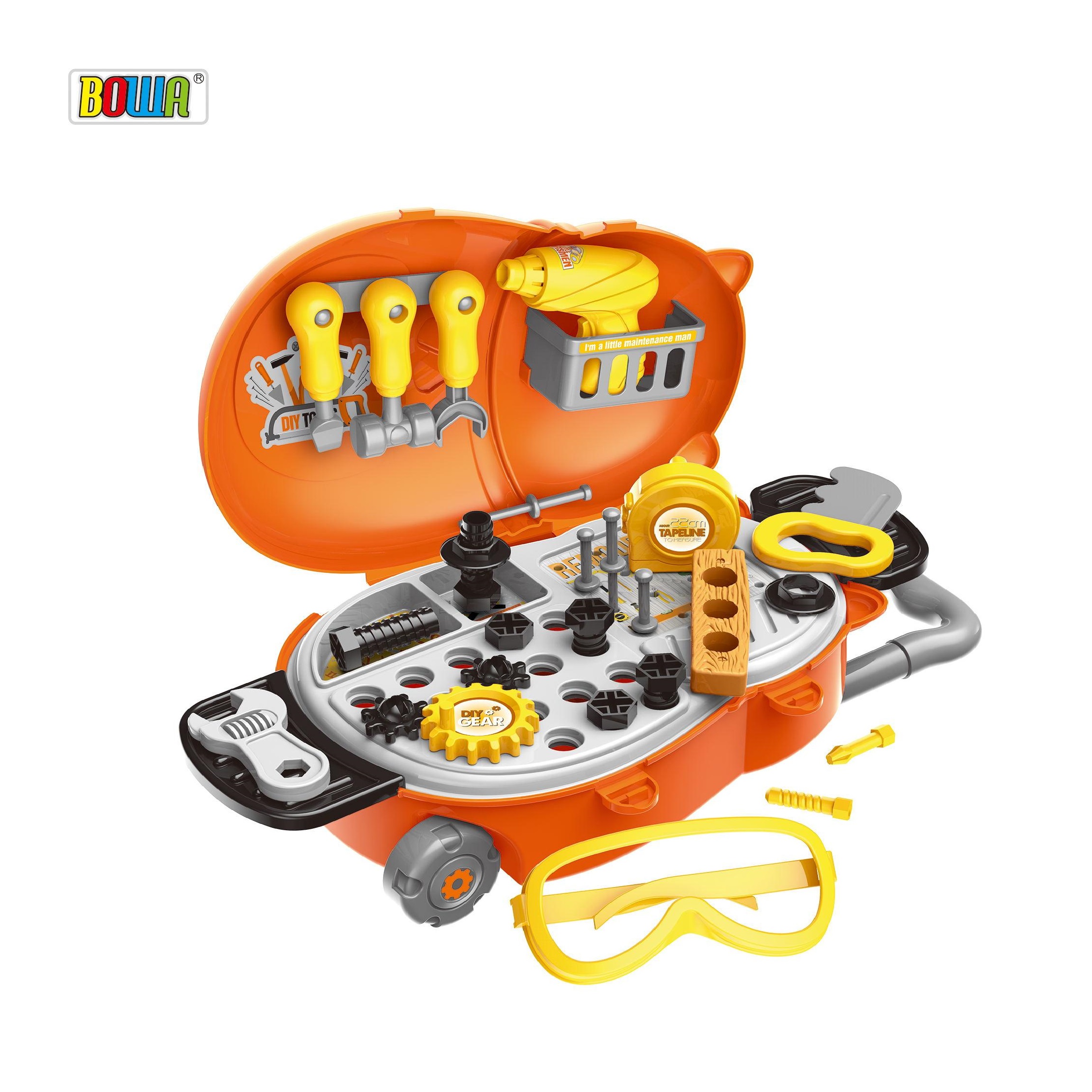 Đồ Chơi Dụng Cụ Sửa Chữa Cho Bé - Đồ Chơi Nhập Vai Cho Bé Trai Bowa 8020 Có Thể Kéo Như Vali - Toolbox Trolley