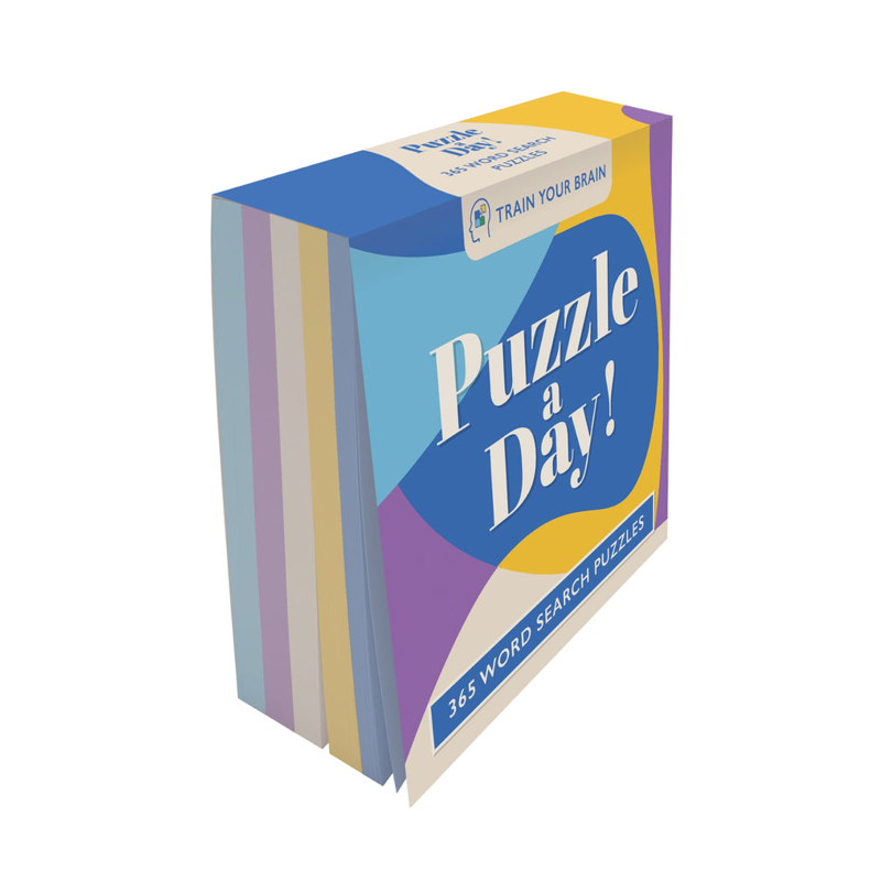 Sách Train Your Brain - Puzzle A Day! - Word Search