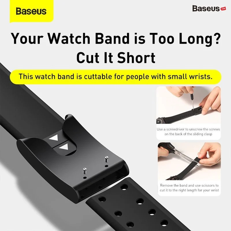 Dây đeo cao cấp Baseus Slip-Thru Watch Band dùng cho Apple Watch Series 3/4/5/6/SE - hàng chính hãng