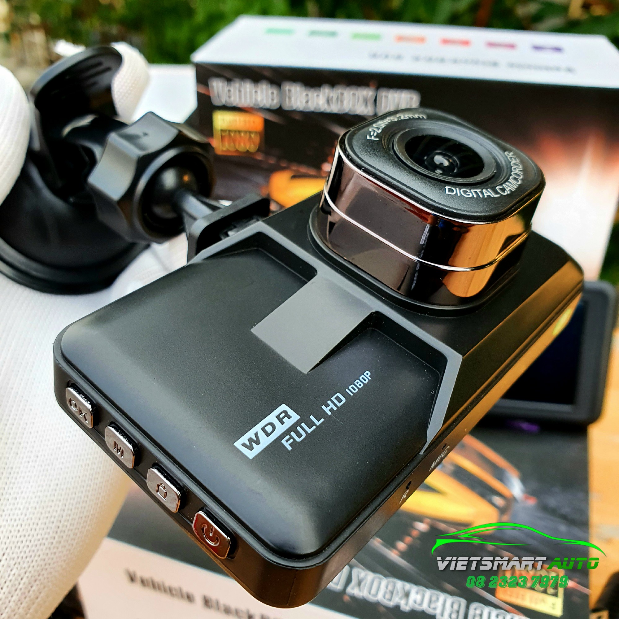 Camera hành trình ô tô L170S Dual, ghi hình trước, sau Full HD 1080p kèm camera lùi cho xe ô tô