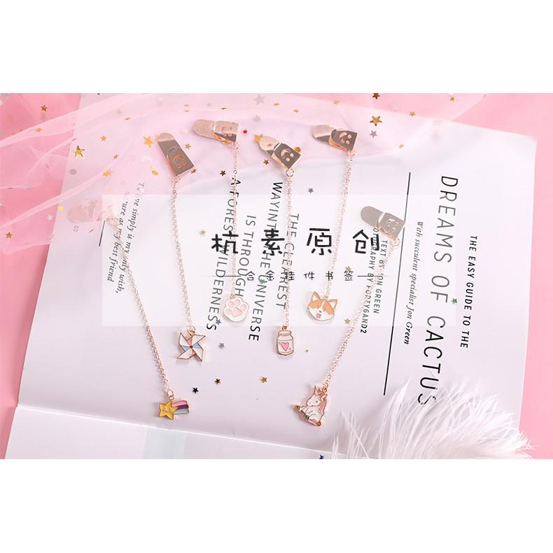 Bookmark Dây Kim Loại Họa Tiết Hoạt Hình Siêu Cute